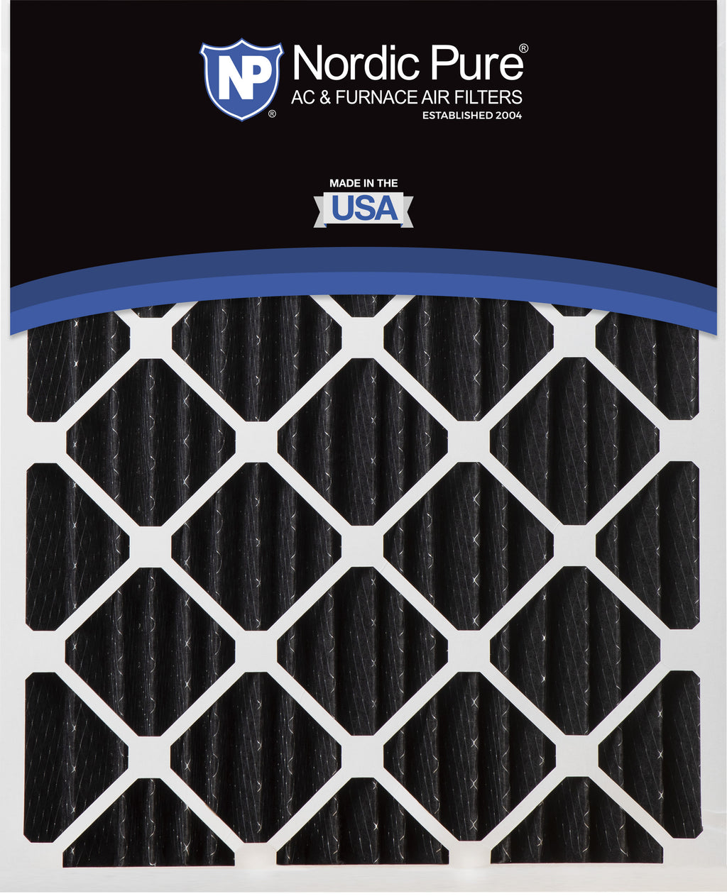20x25x5 (4 3/8) Honeywell/Lennox Replacement Pure Carbon Pleated Odor Reduction Merv 8 Furnace Filters
