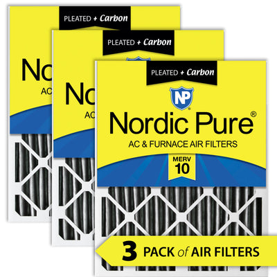 24x30x2 Furnace Air Filters MERV 10 Pleated Plus Carbon