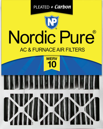 20x25x5 (4 3/8) Honeywell/Lennox Replacement Air Filters MERV 10 Pleated Plus Carbon