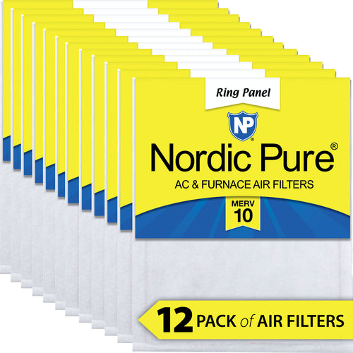 12x24x 1/2 Half Inch Ring Panel MERV 10 Furnace Air Filters