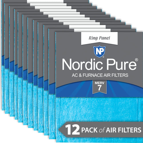12x24x 1/2 Half Inch Ring Panel MERV 7 Furnace Air Filters