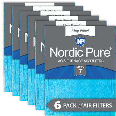 12x25x 1/2 Half Inch Ring Panel MERV 7 Furnace Air Filters