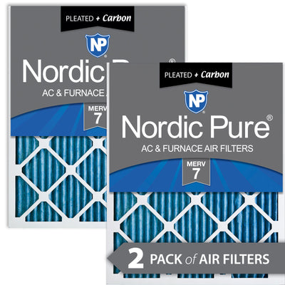 24x24x1 Pleated Air Filters MERV 7 Plus Carbon