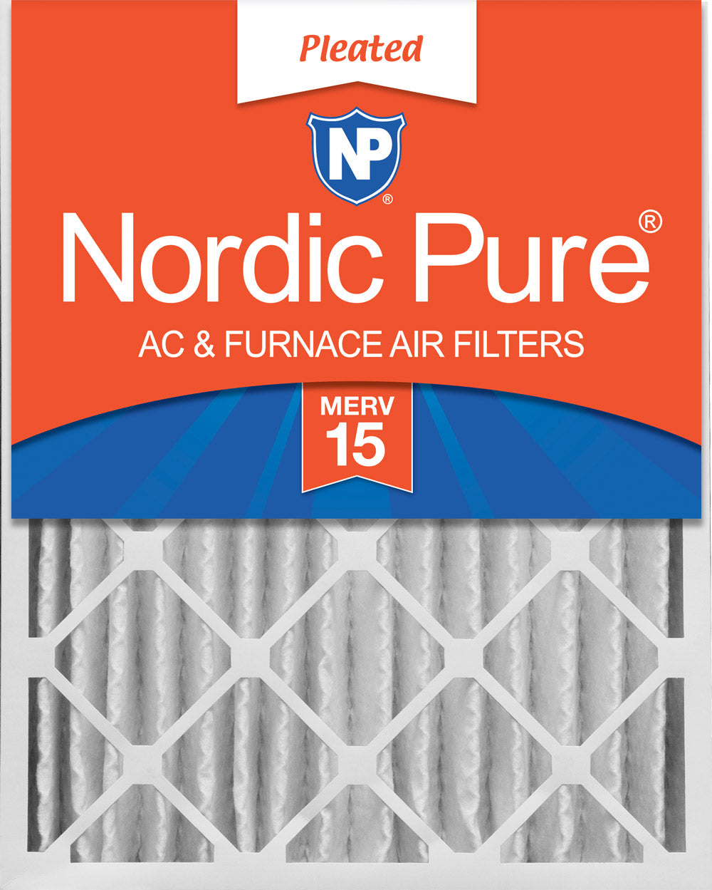 16x20x4 (3 5/8) Pleated MERV 15 Air Filters