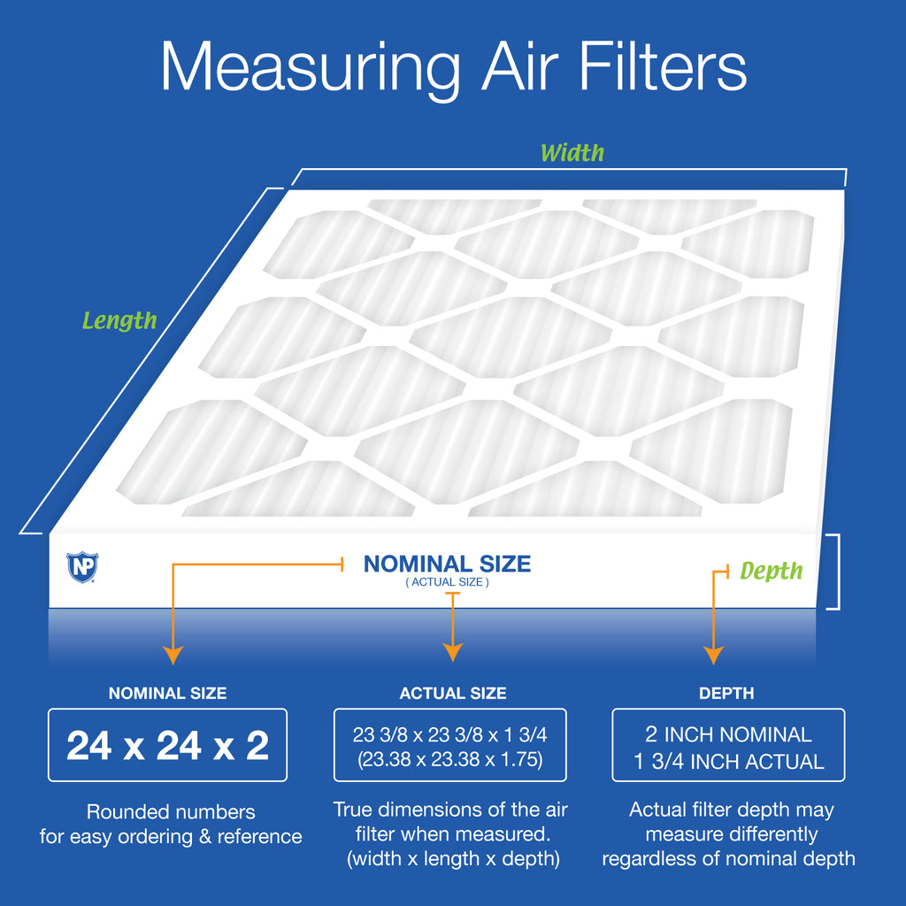 24x24x2 Pleated MERV 13 Air Filters