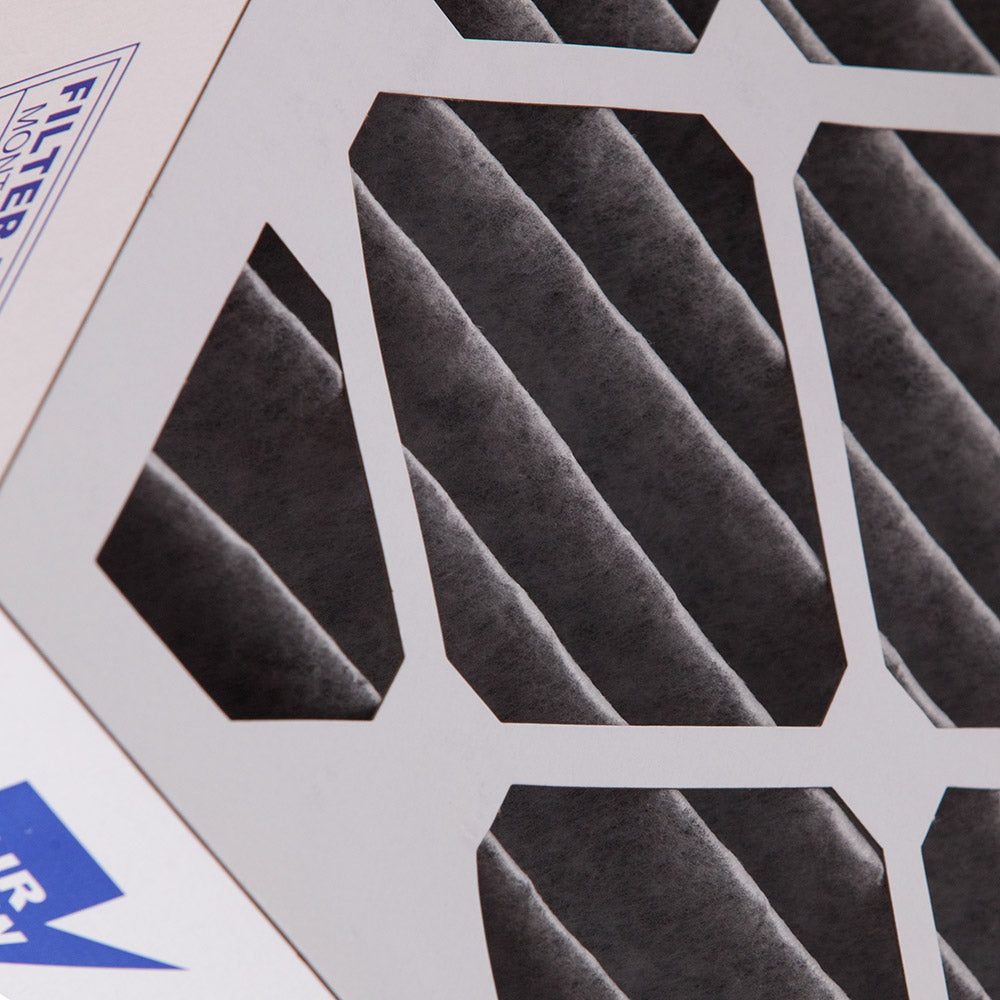 12x24x4 (3 5/8) Furnace Air Filters MERV 12 Pleated Plus Carbon