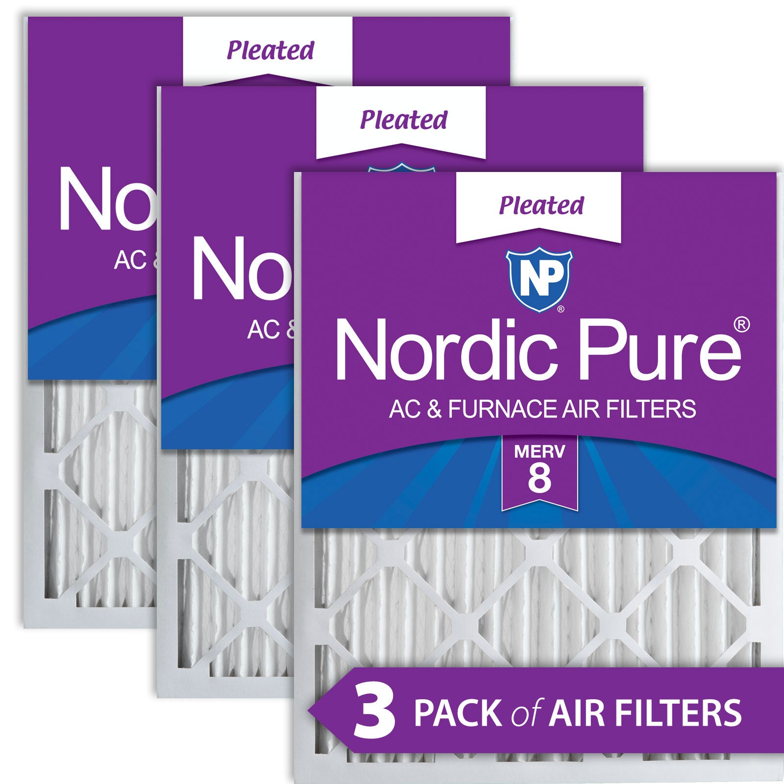 12x24x2 Pleated MERV 8 Air Filters