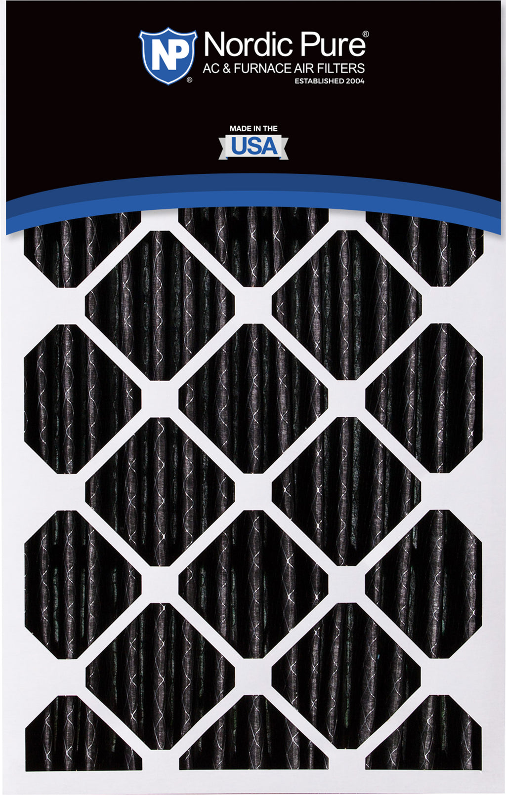 16x25x5 (4 3/8) Honeywell/Lennox Replacement Air Filters MERV 12 Pleated Plus Carbon
