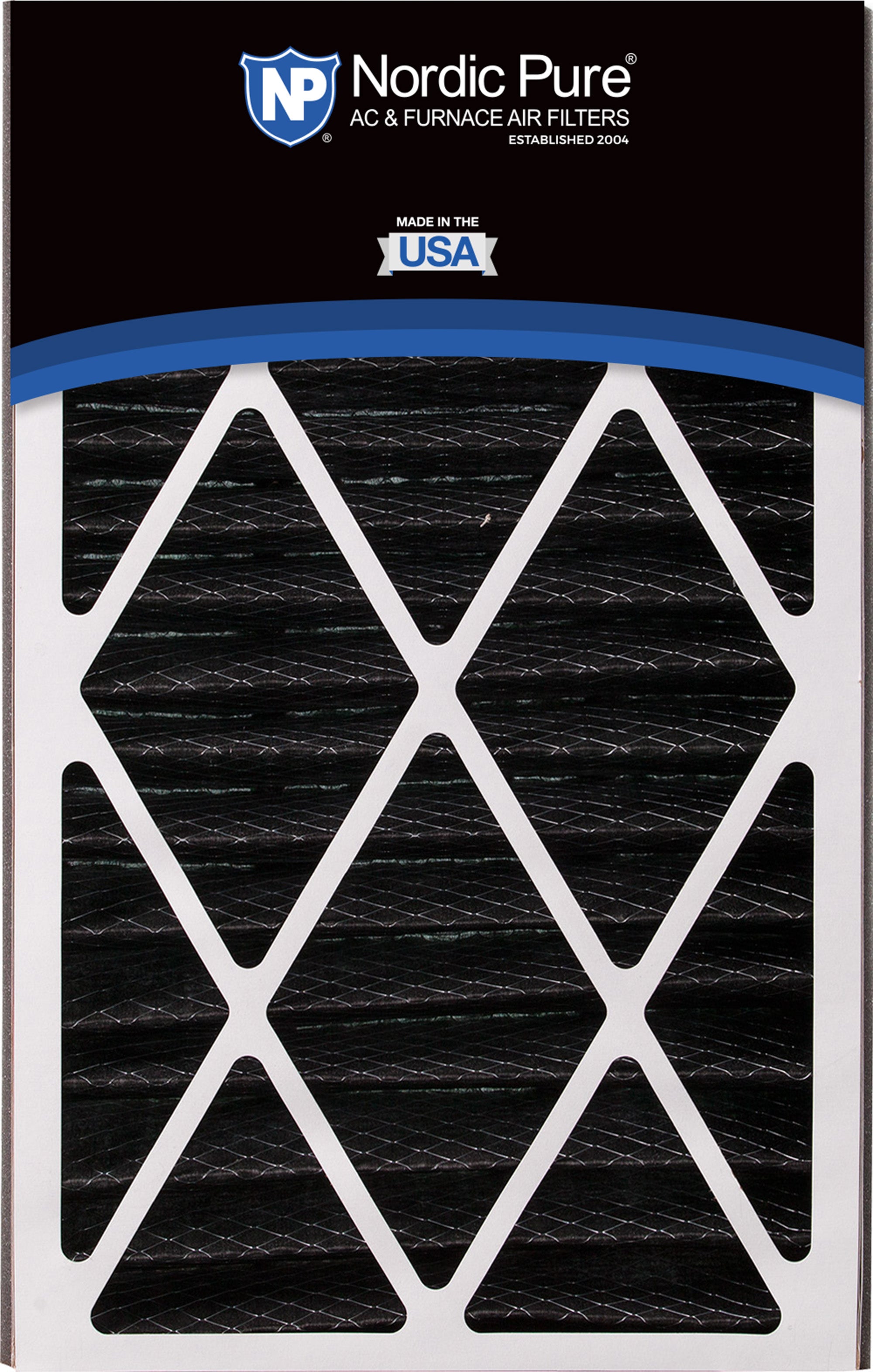 Air Bear Cub 16x25x3 Air Filter Replacement MERV 8 Pleated Plus Carbon