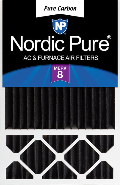16x25x5 (4 3/8) Honeywell/Lennox Replacement Pure Carbon Pleated Odor Reduction Merv 8 Furnace Filter
