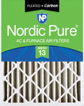 20x25x4 (3 5/8) Pleated Air Filters MERV 13 Plus Carbon