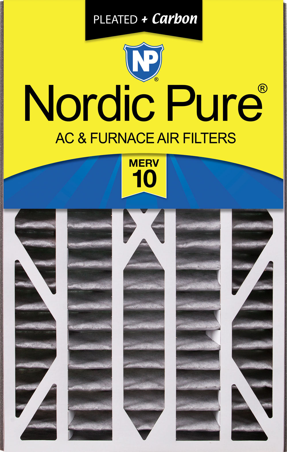 Air Bear Cub 16x25x3 Air Filter Replacement MERV 10 Pleated Plus Carbon