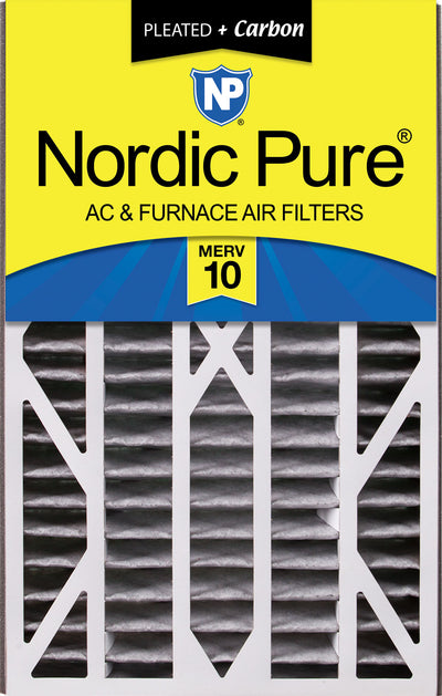Air Bear Cub 16x25x3 Air Filter Replacement MERV 10 Pleated Plus Carbon