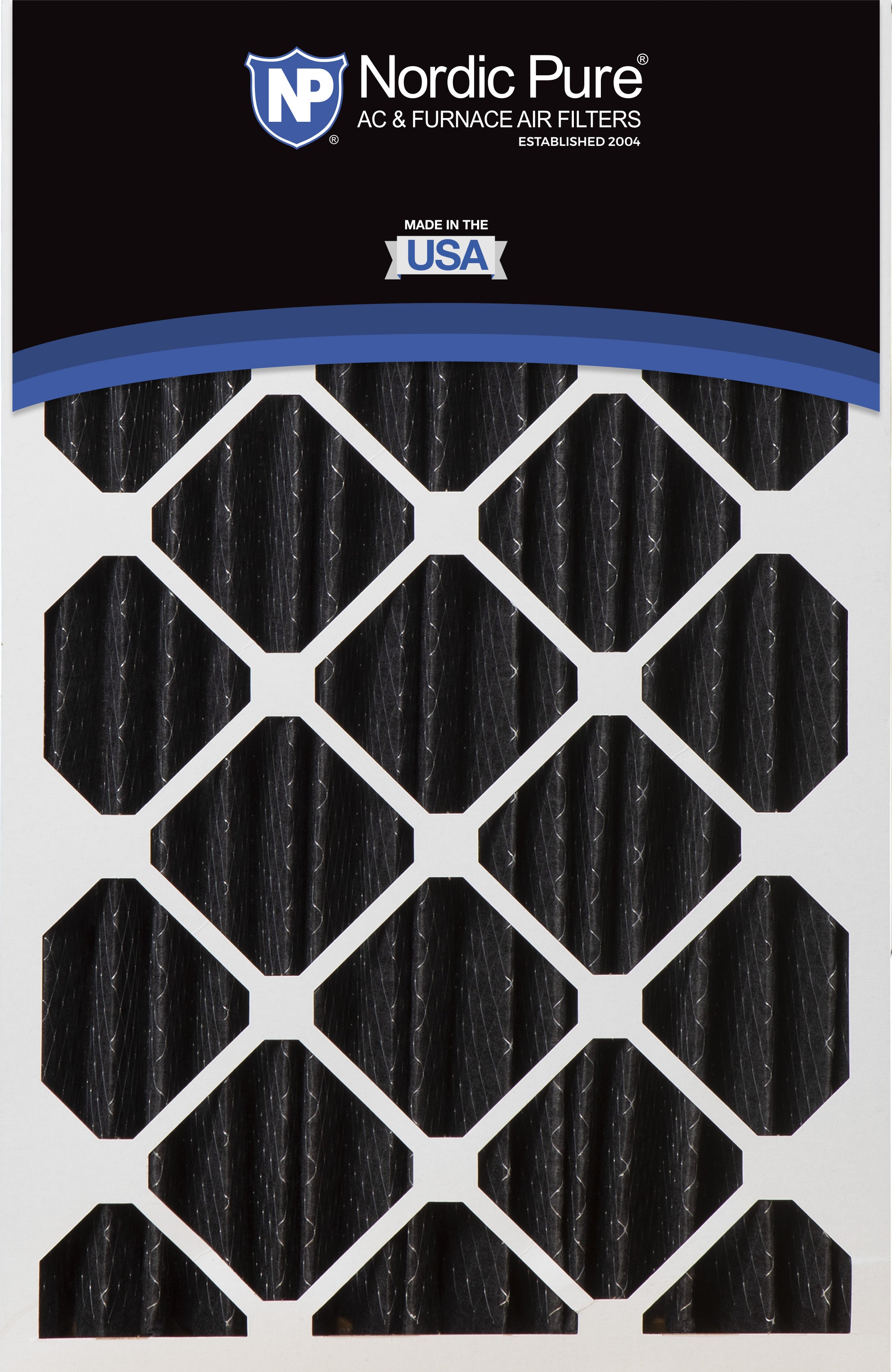 16x25x5 (4 3/8) Honeywell/Lennox Replacement Pure Carbon Pleated Odor Reduction Merv 8 Furnace Filters