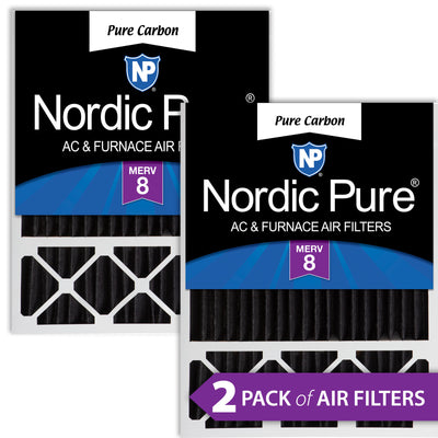 20x25x5 (4 3/8) Honeywell/Lennox Replacement Pure Carbon Pleated Odor Reduction Merv 8 Furnace Filters