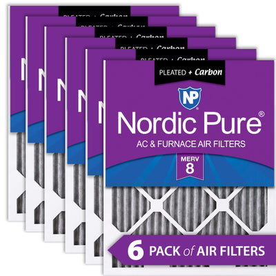 30x30x1 Exact MERV 8 Plus Carbon AC Furnace Filters