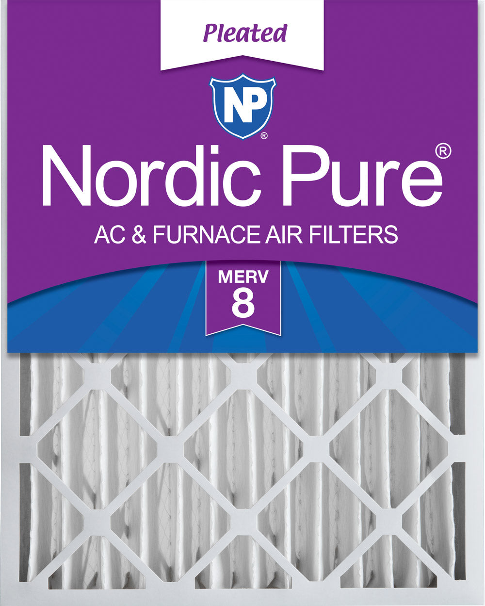 24x24x4 (3 5/8) Pleated MERV 8 Air Filters