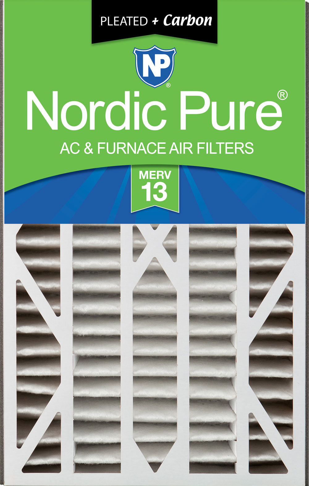 Air Bear Cub 16x25x3 Air Filter Replacement MERV 13 Plus Carbon