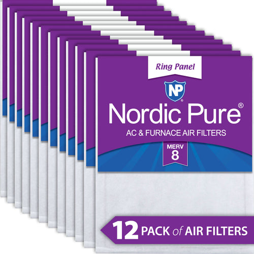 12x24x 1/2 Half Inch Ring Panel MERV 8 Furnace Air Filters