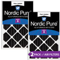 16x25x4 (3 5/8) Pure Carbon Pleated Odor Reduction Merv 8 Furnace Filters