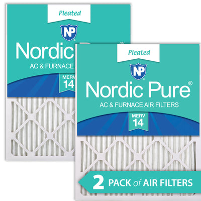 12x25x1 Pleated MERV 14 Air Filters