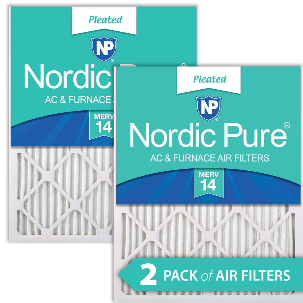 14x14x1 Pleated MERV 14 Air Filters