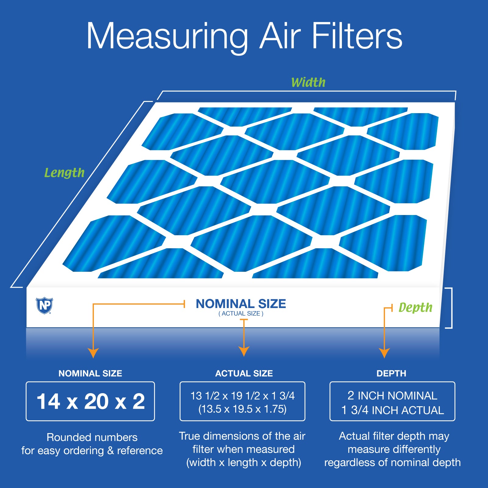14x20x2 Pleated Air Filters MERV 7 Plus Carbon