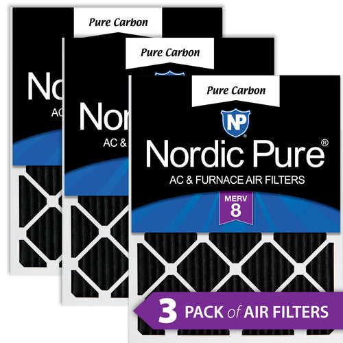 12x12x1 Pure Carbon Pleated Odor Reduction Furnace Air Filters