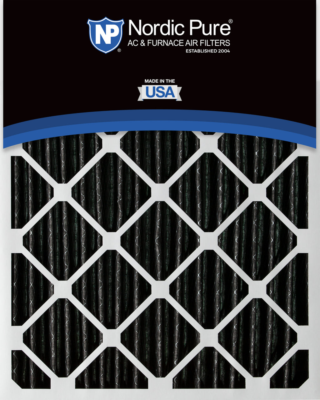 12x20x2 Furnace Air Filters MERV 8 Pleated Plus Carbon