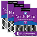 20x25x2 Furnace Air Filters MERV 8 Pleated Plus Carbon