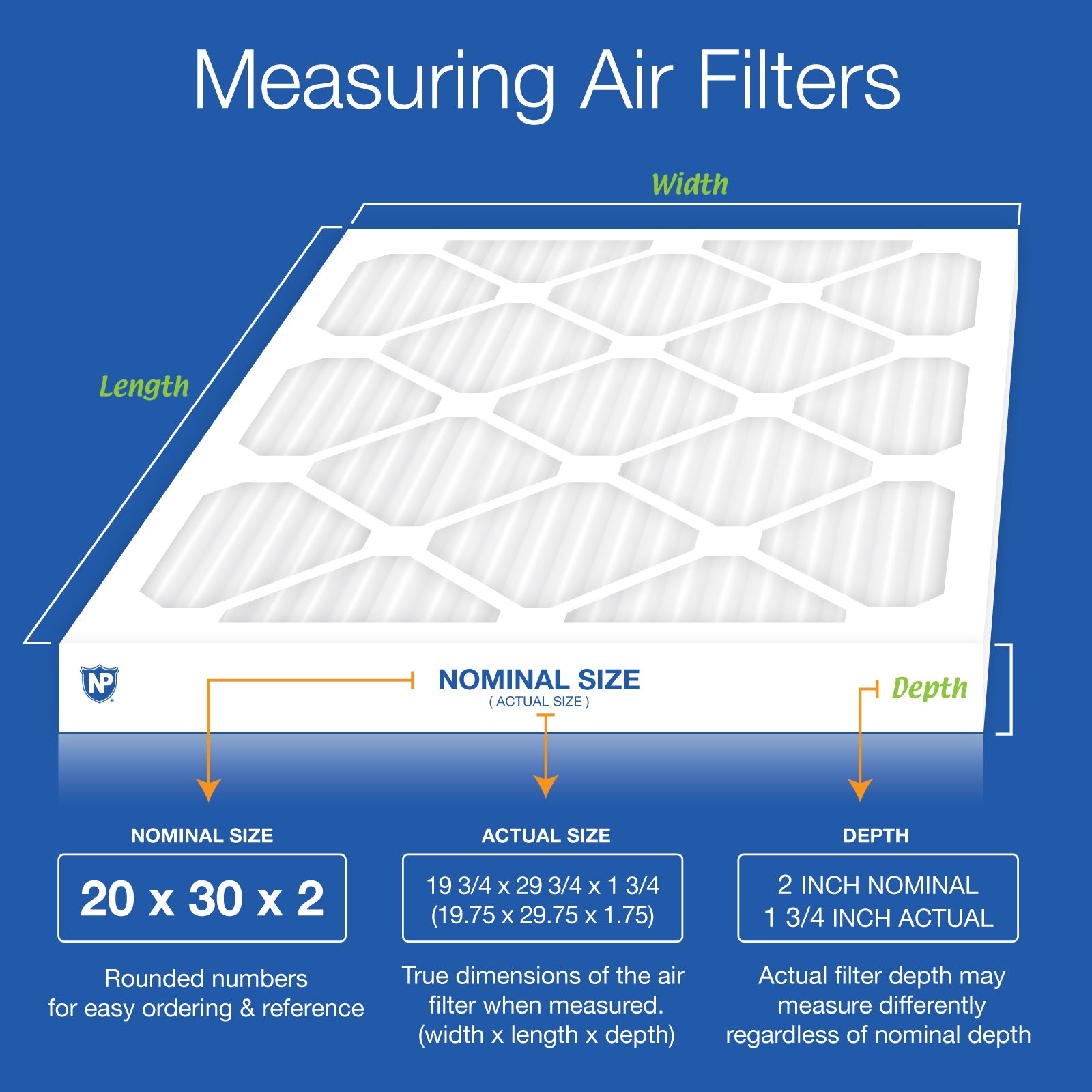20x30x2 Pleated MERV 14 Air Filters
