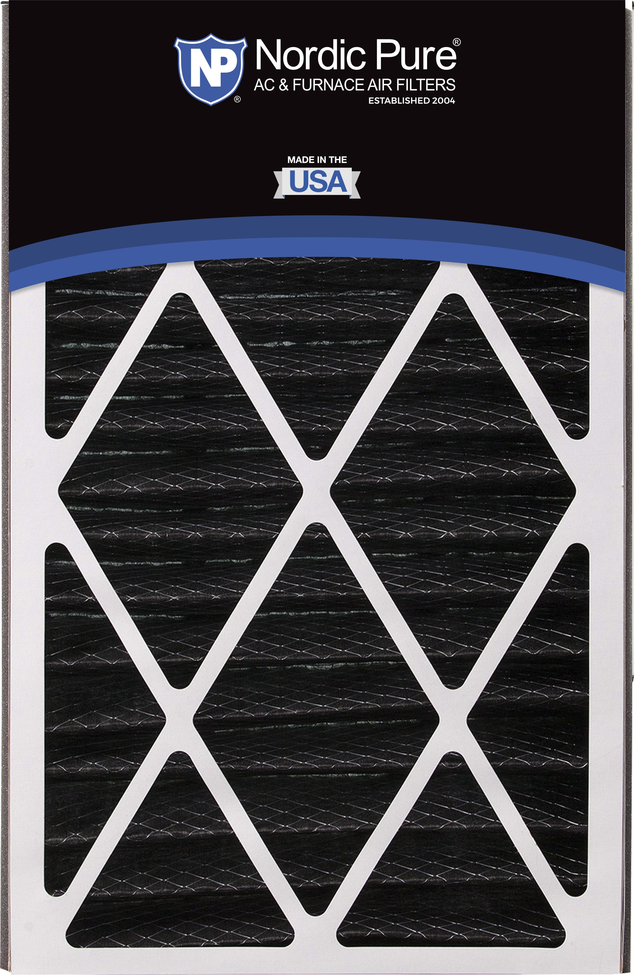 Air Bear Cub 16x25x3 Replacement 259112-101 Pure Carbon Pleated Odor Reduction Merv 8 Furnace Filters