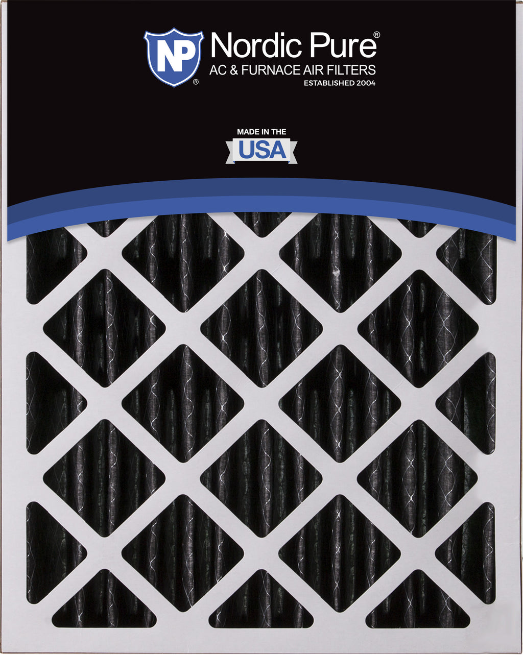 16x20x5 (4 3/8) Honeywell/Lennox Replacement Pure Carbon Pleated Odor Reduction Merv 8 Furnace Filters