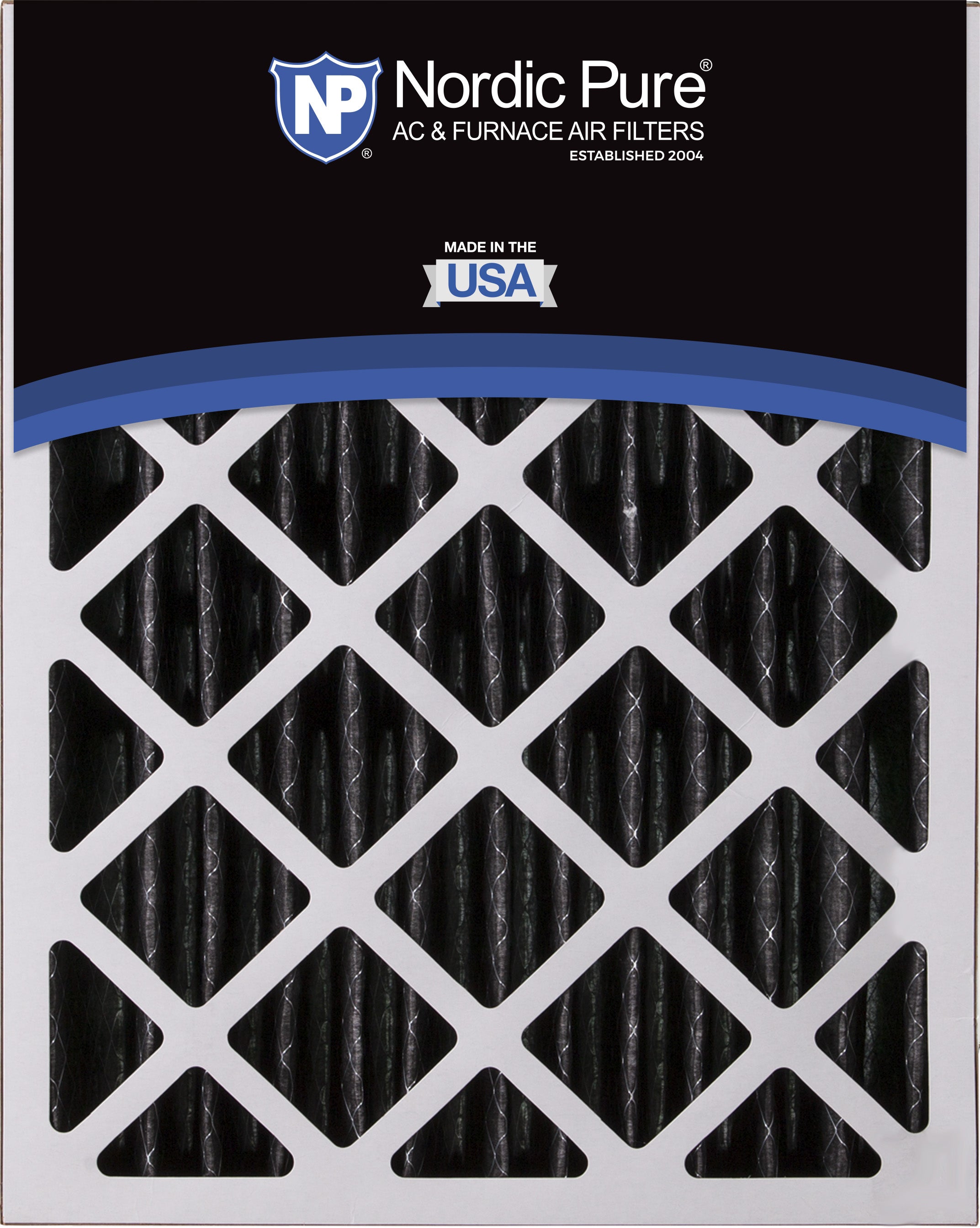 16x20x5 (4 3/8) Honeywell/Lennox Replacement Pure Carbon Pleated Odor Reduction Merv 8 Furnace Filters