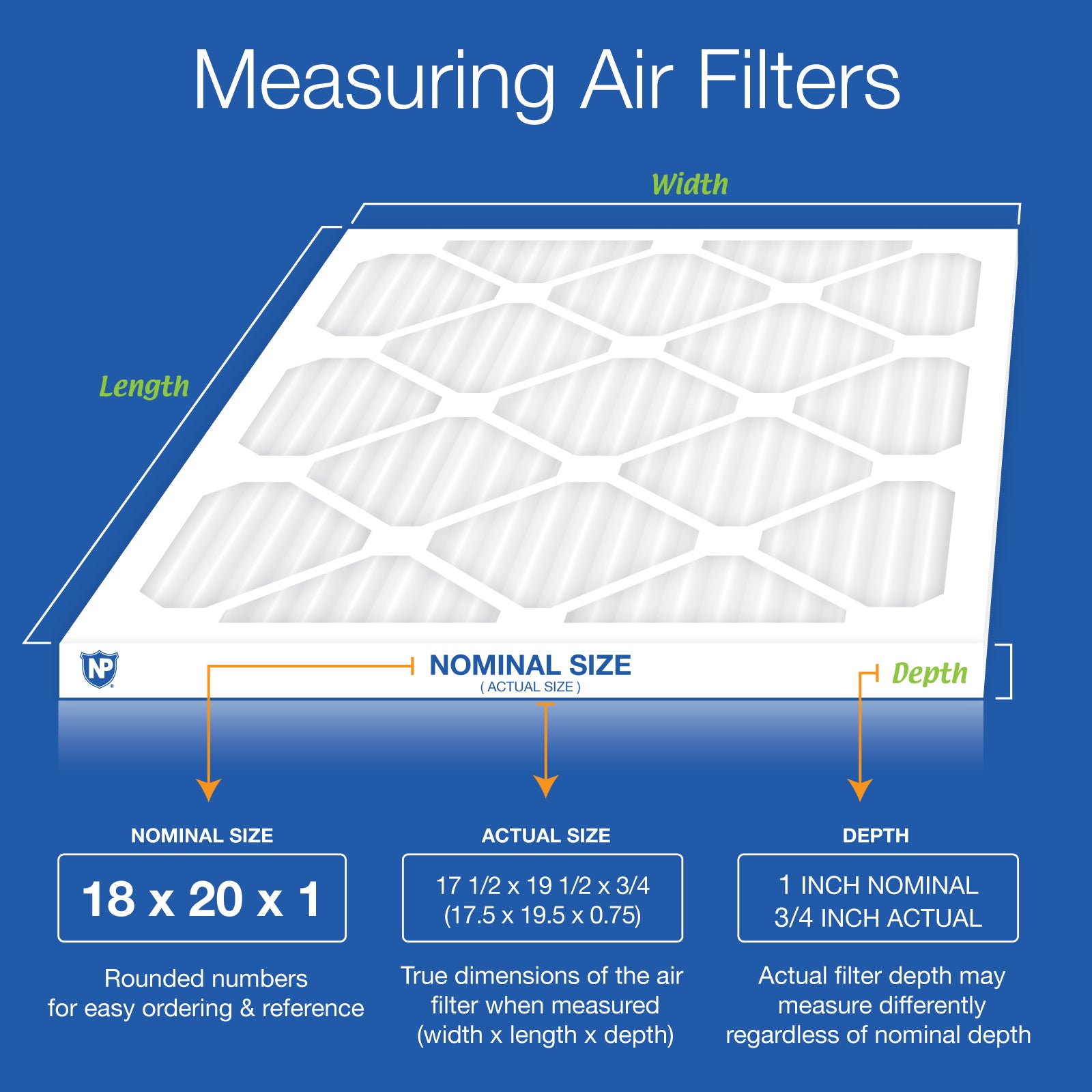 18x20x1 Pleated MERV 12 Air Filters