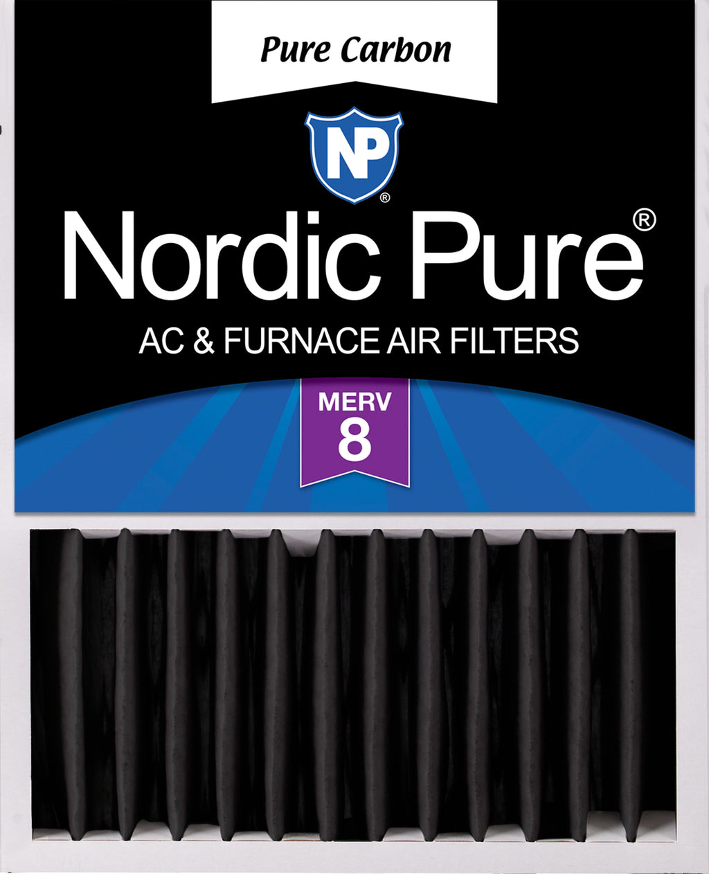 16x20x5 (4 3/8) Honeywell/Lennox Replacement Pure Carbon Pleated Odor Reduction Merv 8 Furnace Filter