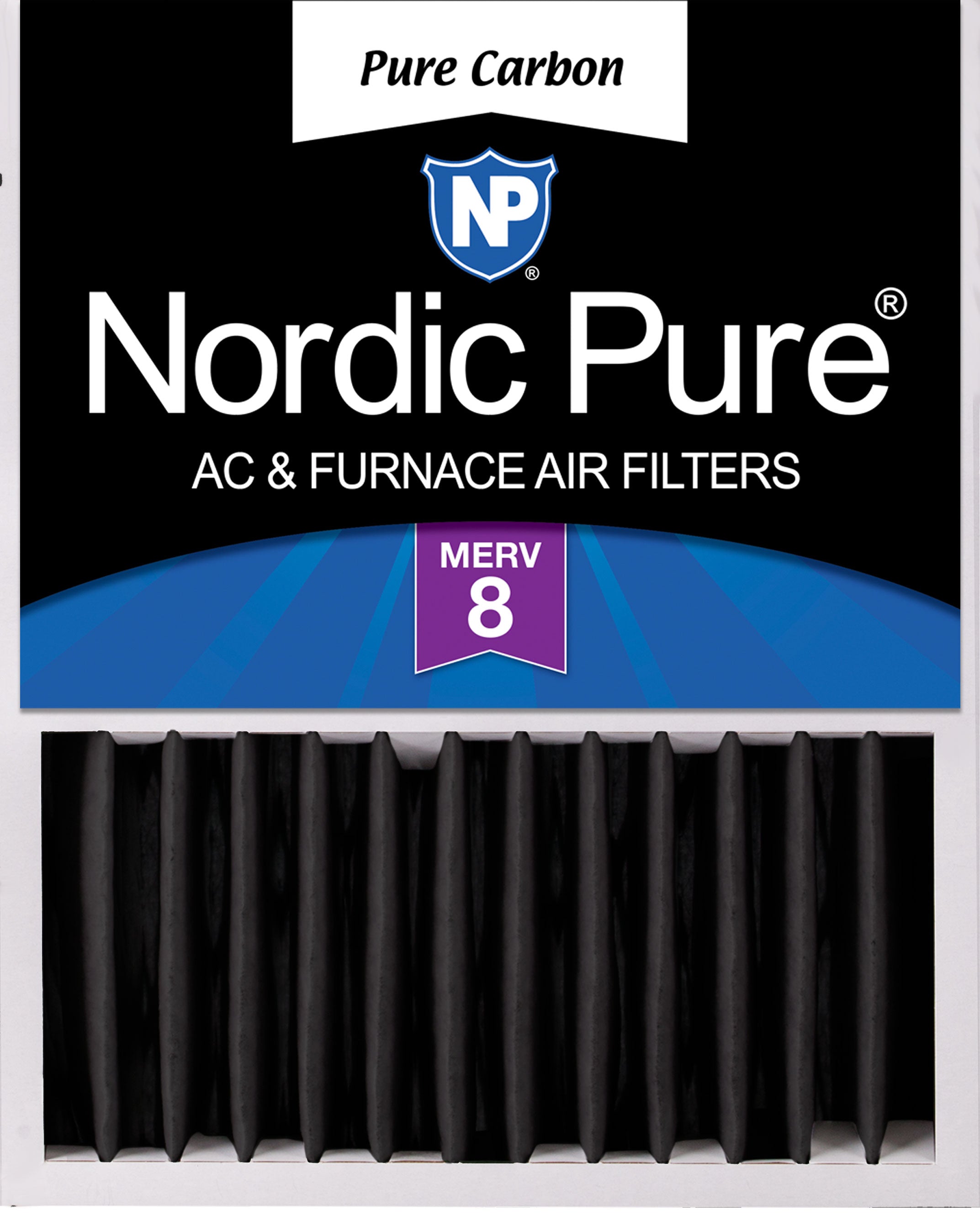 16x20x5 (4 3/8) Honeywell/Lennox Replacement Pure Carbon Pleated Odor Reduction Merv 8 Furnace Filter