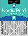 12x24x4 (3 5/8) Pleated Air Filters MERV 14 Plus Carbon