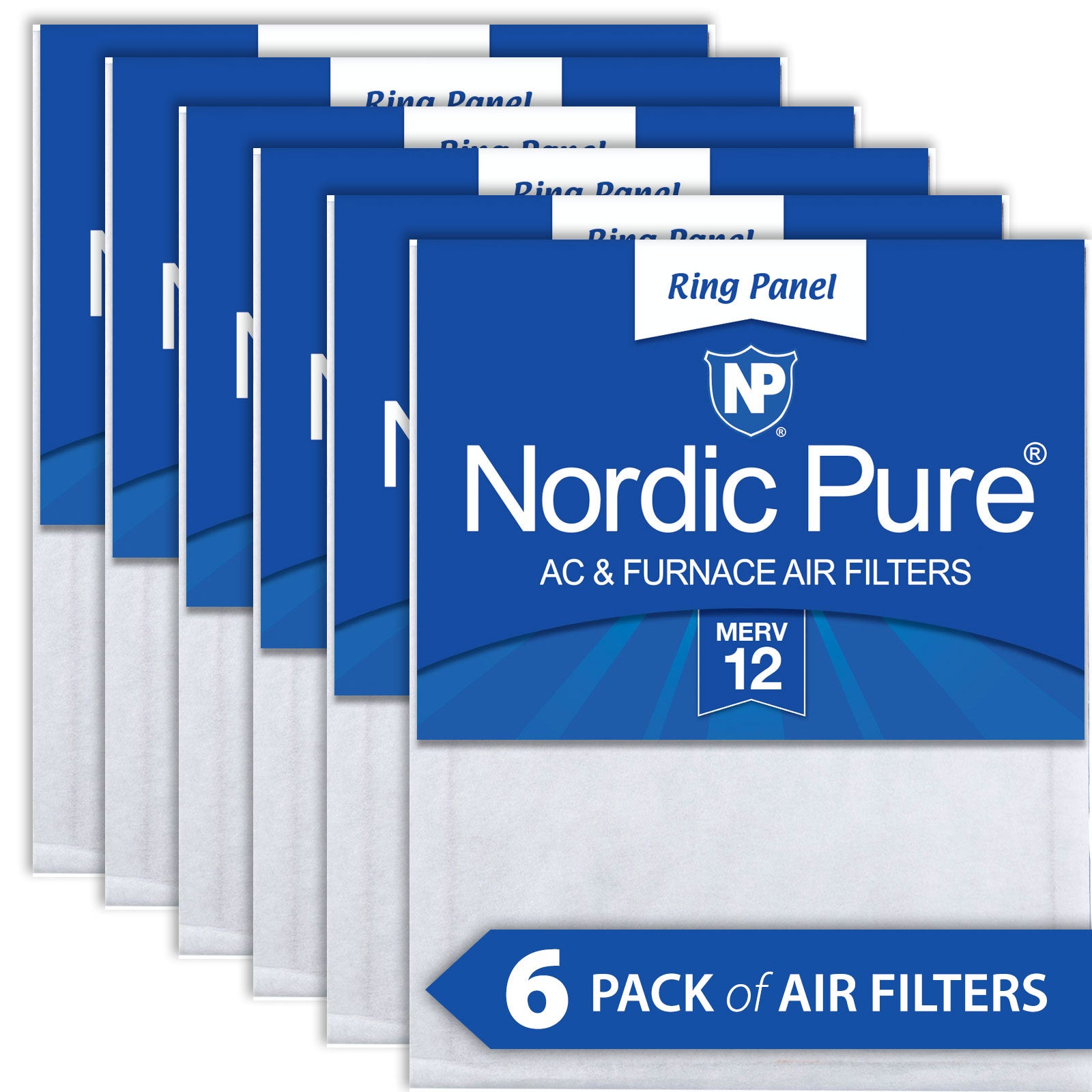 12x20x 1/2 Half Inch Ring Panel MERV 12 Furnace Air Filters