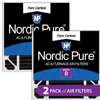 20x20x5 (4 3/8) Honeywell/Lennox Replacement Pure Carbon Pleated Odor Reduction Merv 8 Furnace Filters