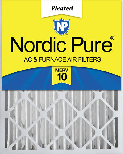 16x20x4 (3 5/8) Pleated MERV 10 Air Filters